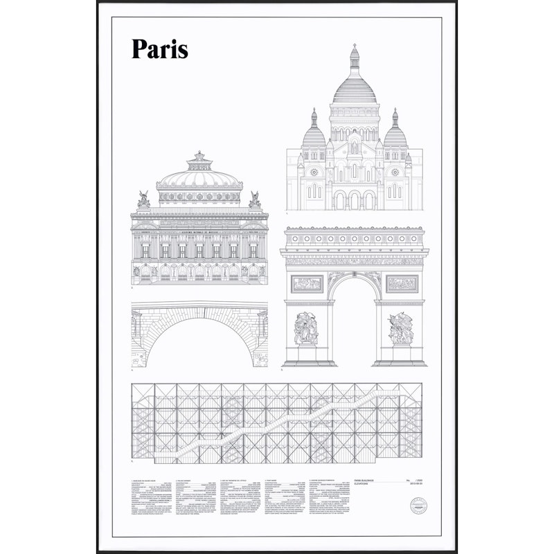 Paris Elevations Juliste