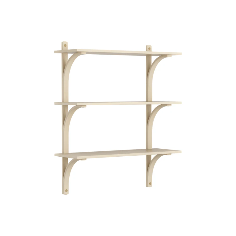 Levi Seinähylly 90 cm Medium, Messinginvärinen / Naturlack Saarninvärinen