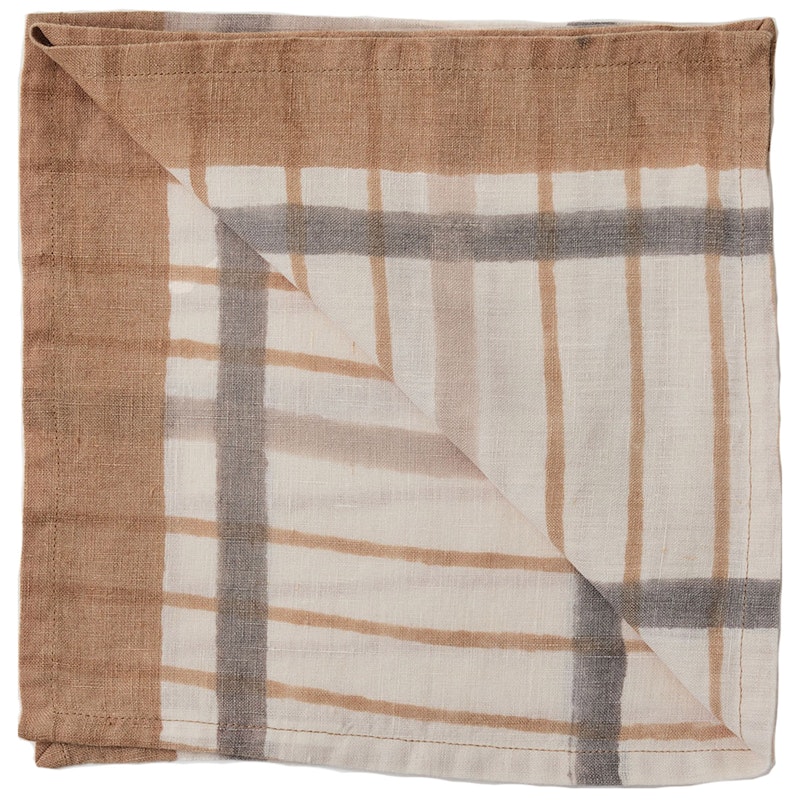 Ella Servetti 50x50 cm, Hazelnut Checkered