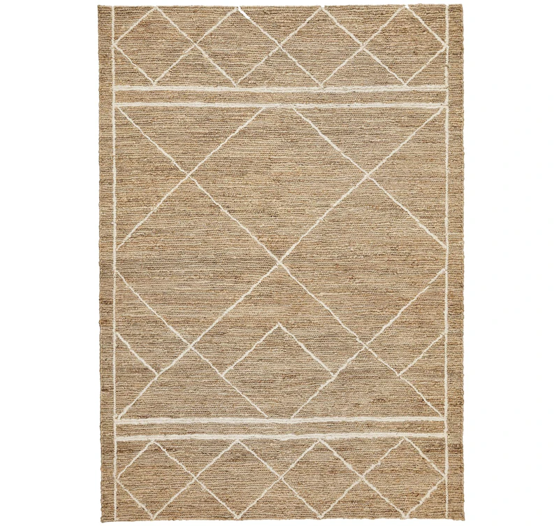 Harliquine Hamppumatto 170x240 cm, Valkoinen