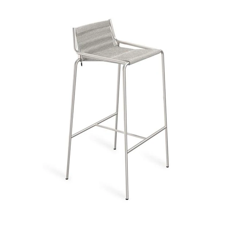 Noel Baarijakkara Ruostumaton teräs/Harmaa villa H77 cm