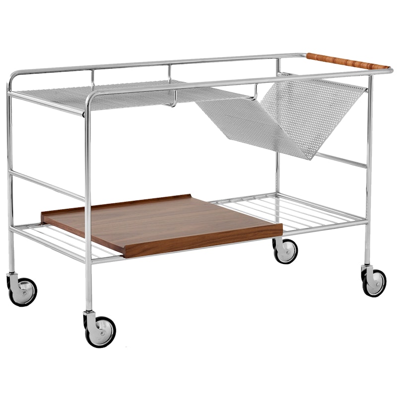 Alima NDS1 Tarjoilukärry, Saksanpähkinä / Krominvärinen