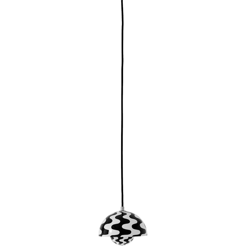Flowerpot VP10 Riippuvalaisin, Black/White