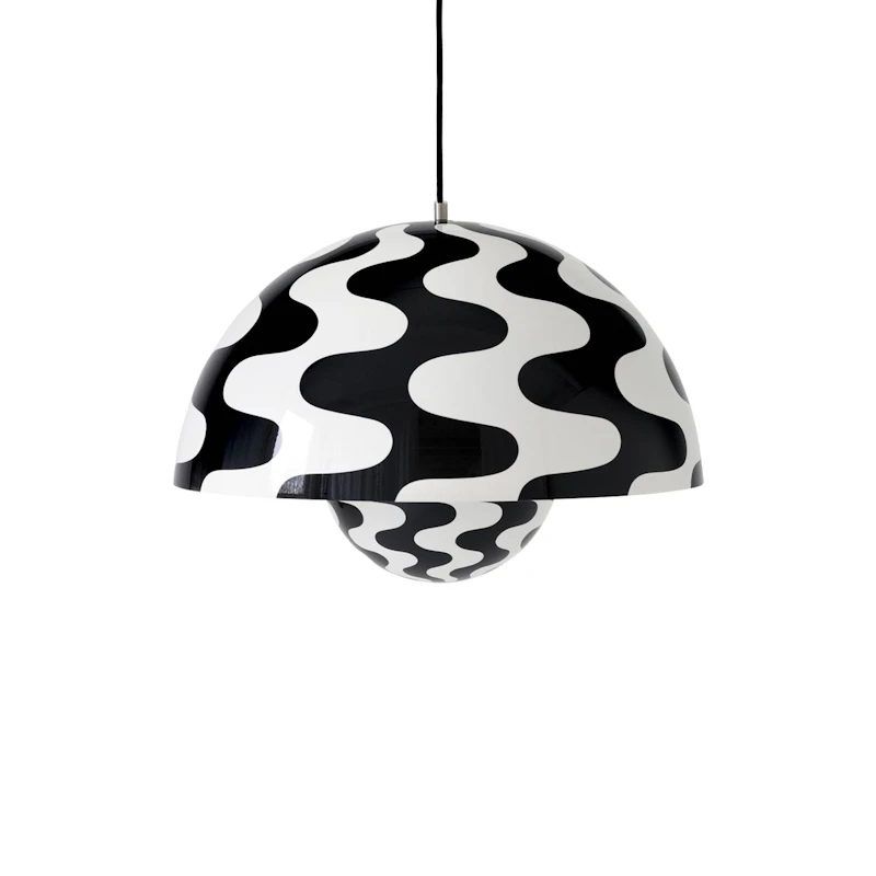 Flowerpot VP2 Riippuvalaisin, Black/White