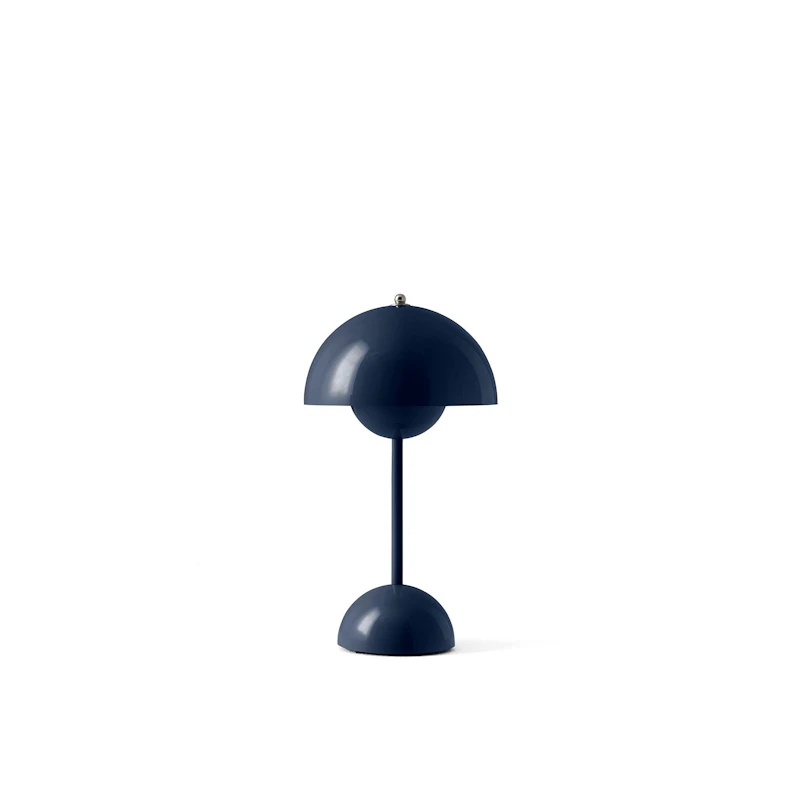 Flowerpot VP9 Pöytävalaisin Kannettava, Steel Blue