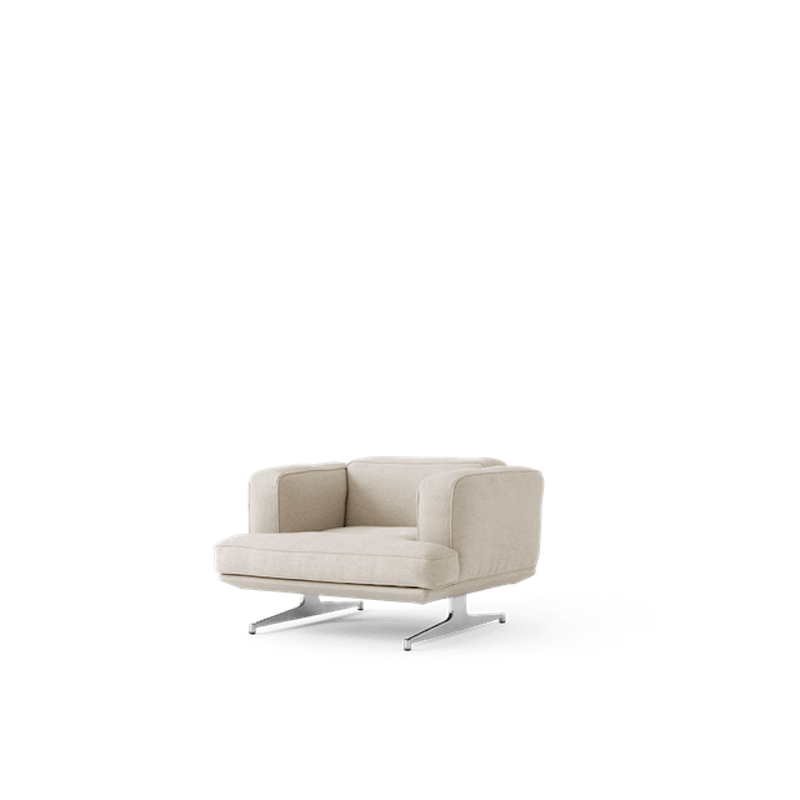 Inland AV21 Nojatuoli Clay 0011/Kiillotettu Alumiini