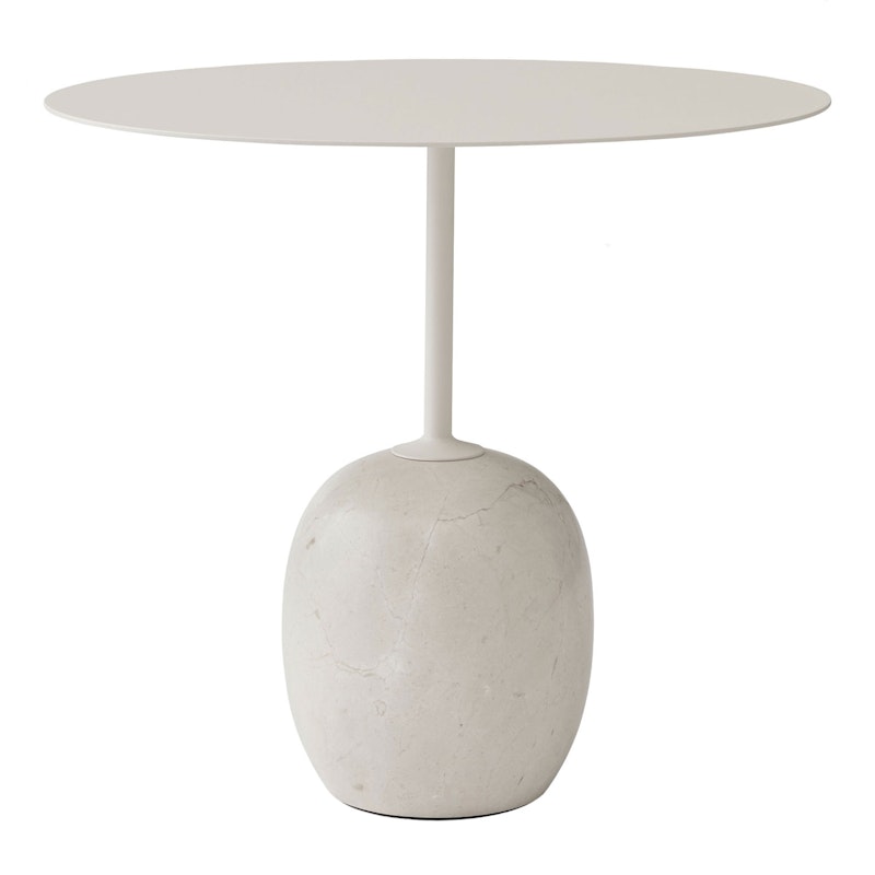 Lato LN9 Pöytä Soikea, Ivory White / Crema Diva Marble