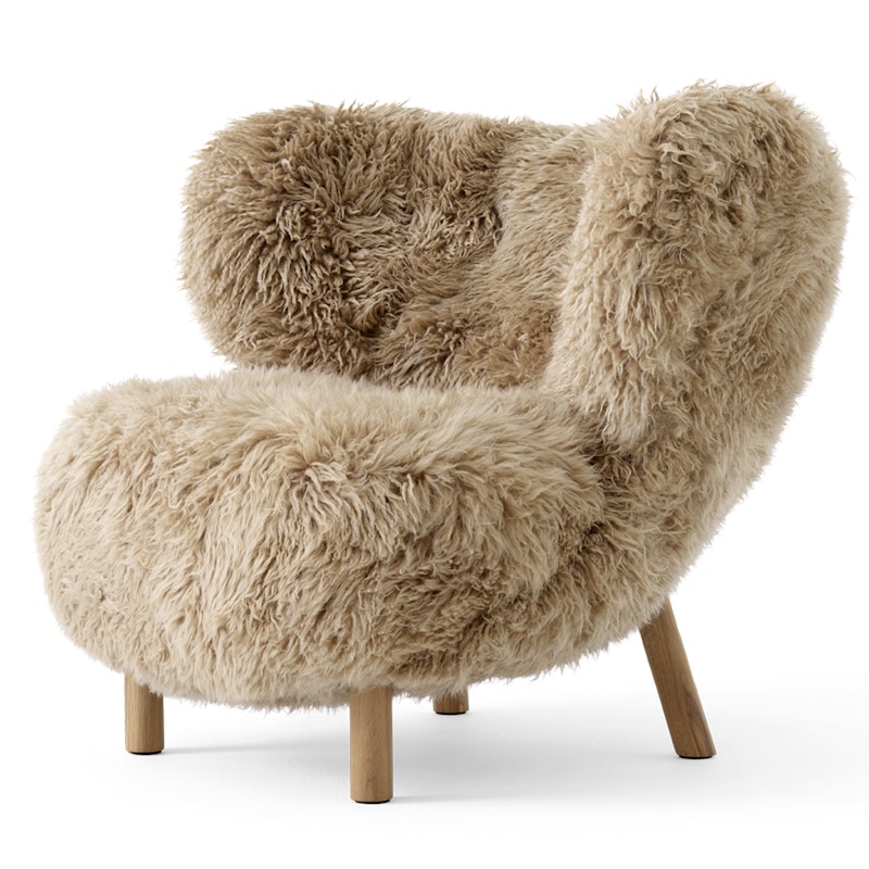 Lilla Petra VB1 Nojatuoli, Lampaannahka Honey / Oiled Oak