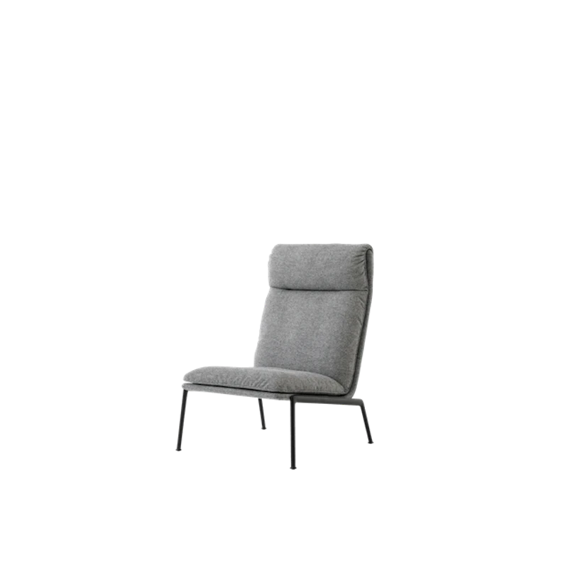 Muno LN16 Nojatuoli Käsinojilla Korkea Selkänoja Varm Sort/Hallingdal 0126