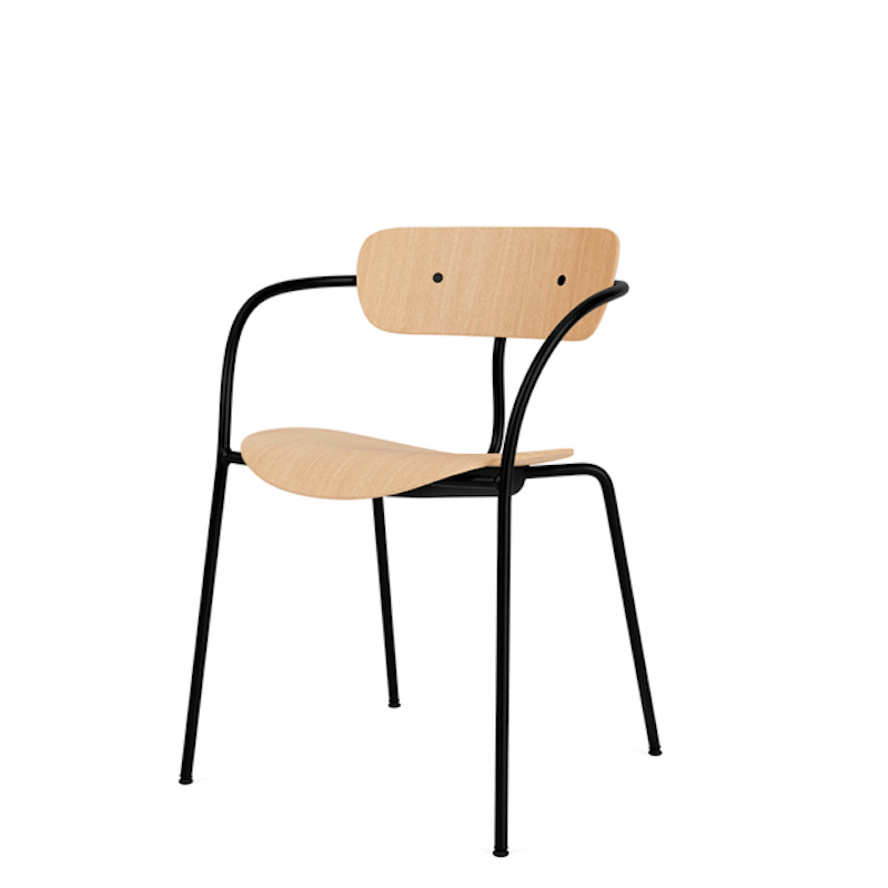 Pavilion AV2 Ruokatuoli Käsinojilla Tammi/Musta