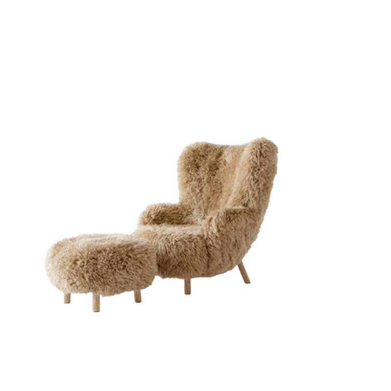 Petra VB3 Nojatuoli Lampaannahka Honey 50/Öljytty Tammi Sis. ATD1 Rahi