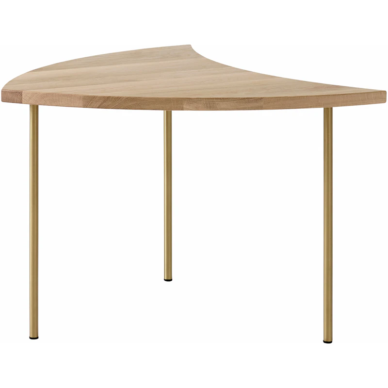 Pinwheel HM7 Pöytä, Oiled Oak/Messinginvärinen