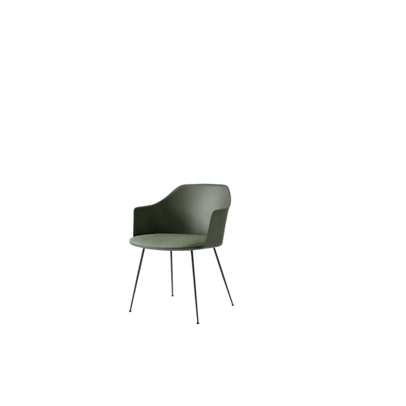 Rely HW34 Ruokatuoli Käsinojilla Pehmustettu Istuinosan Bronze Green/Musta/Canvas 0926