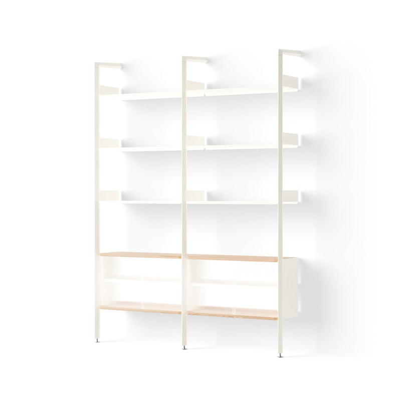 Rombe IF3/IF6 Hyllyjärjestelmä Config E, Alabaster