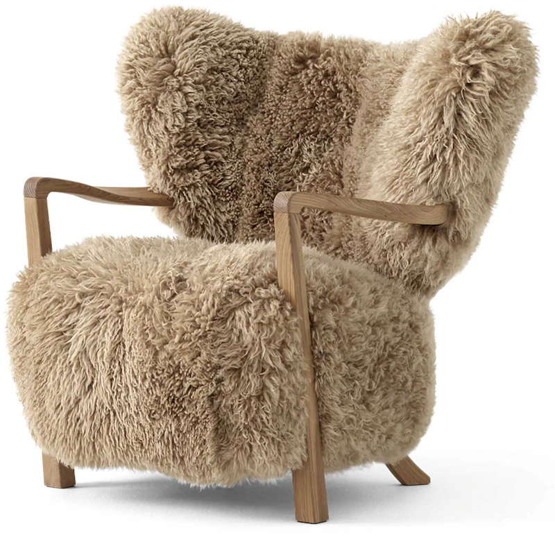 Wulff ATD2 Lounge-Tuoli, Tammi / Sheepskin Honey