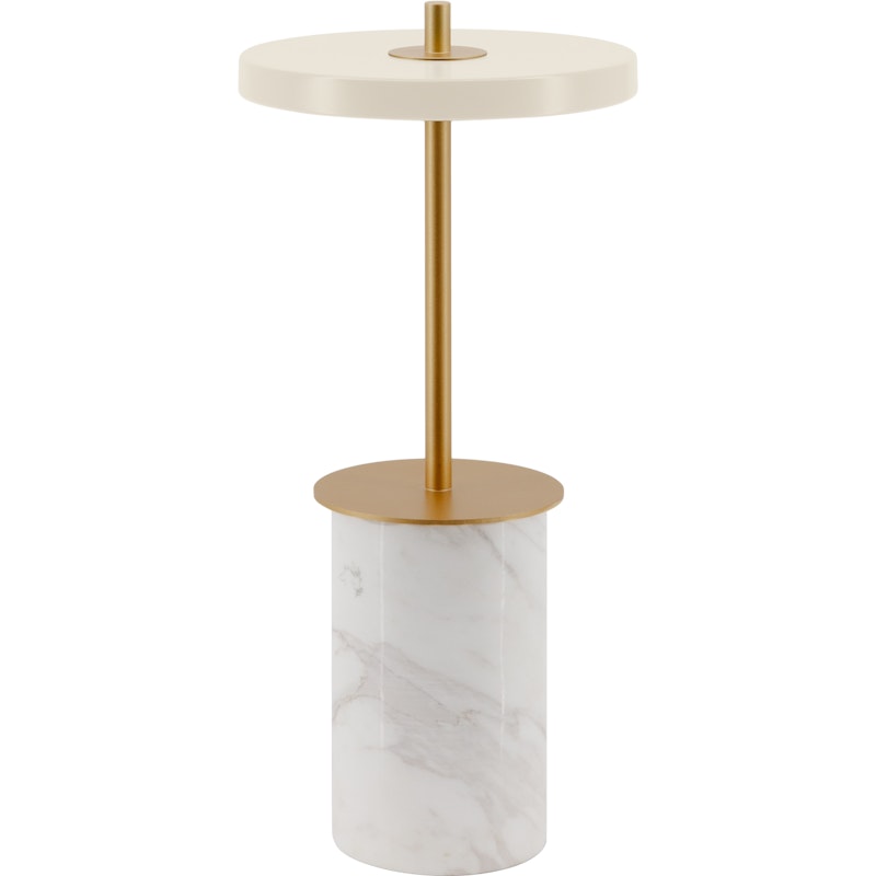 Asteria Move Mini Pöytävalaisin Kannettava, White Marble