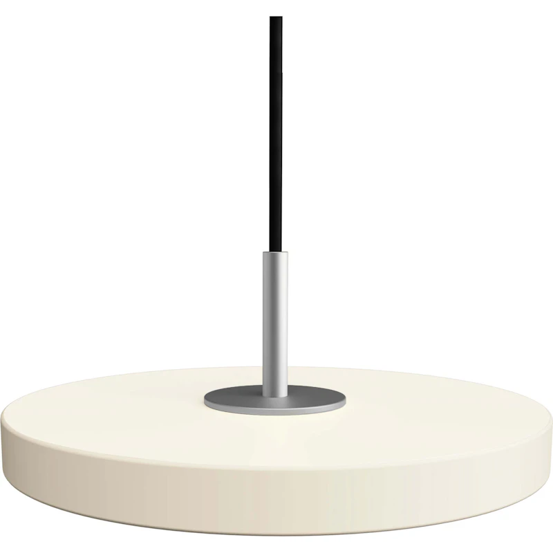 Asteria Micro Riippuvalaisin, Pearl White / Teräksenharmaa