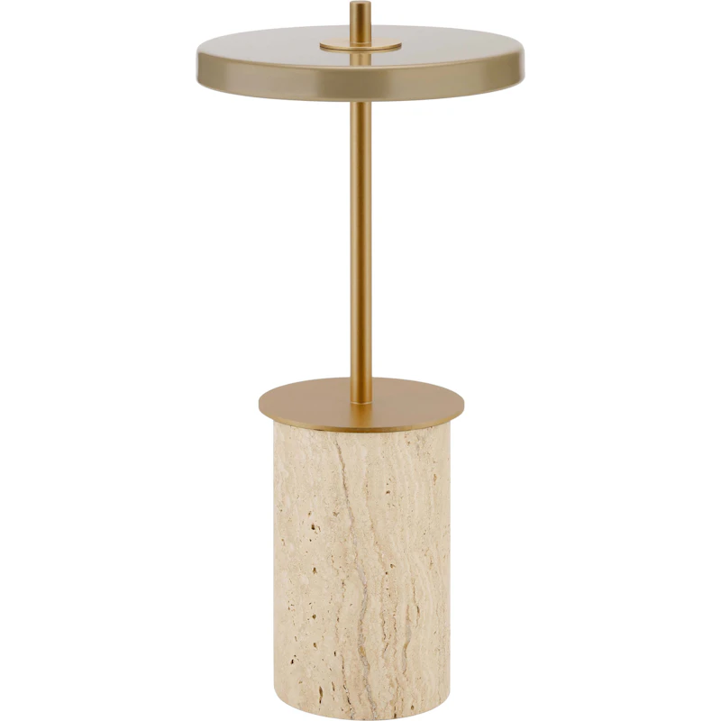 Asteria Move Mini Pöytävalaisin Kannettava, Clay Travertine