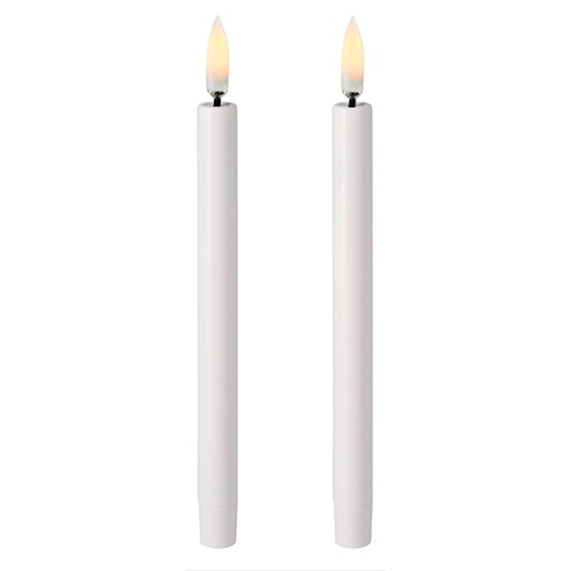 Christmas LED Kruunukynttilä 1,3x13 cm Nordic White, 2 kpl:n pakkaus