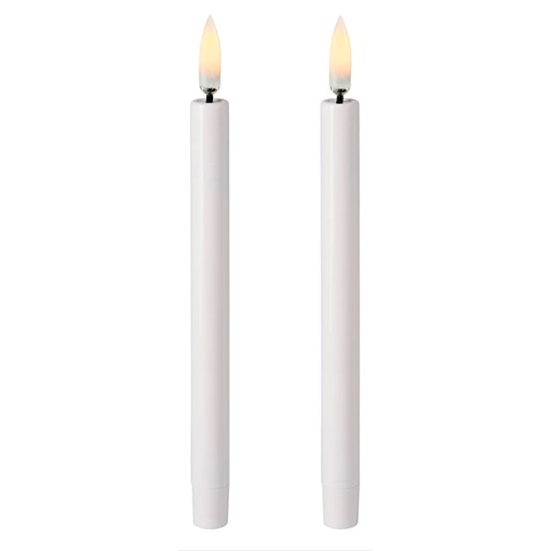 Christmas LED Kruunukynttilä 1,3x13 cm Nordic White, 2-pakkaus