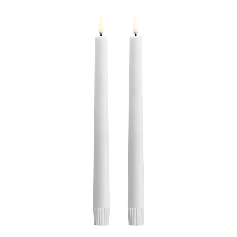 LED Kruunukynttilä 25,5 cm 2 kpl:n pakkaus, Nordic White