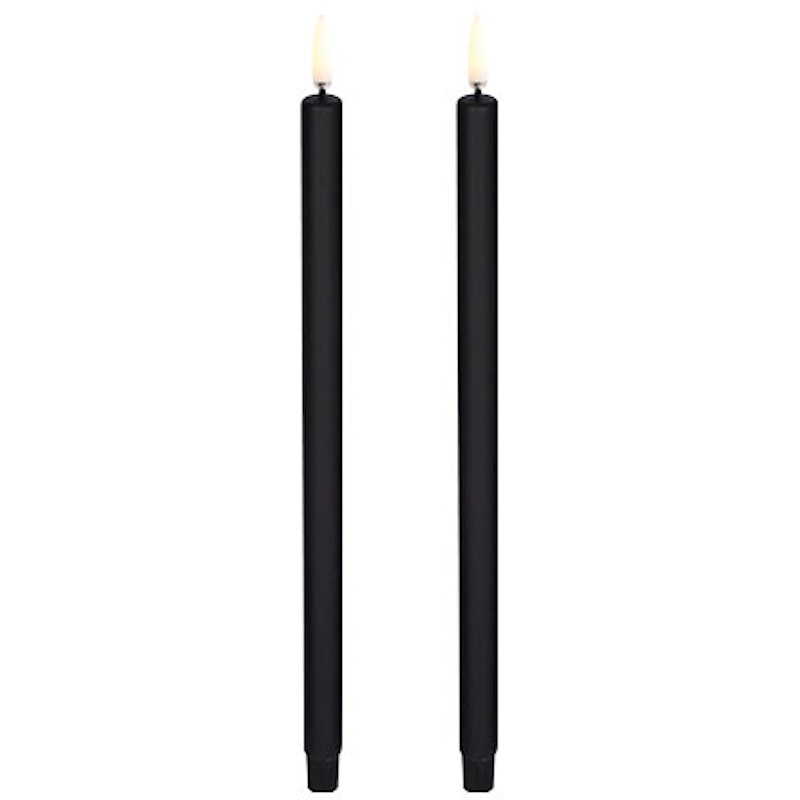 LED Mini Kruunukynttilä Plain Black, 1,3 x 25 cm