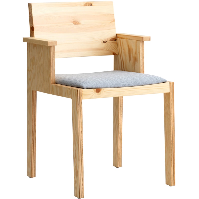 016 Maasto Käsinojallinen Ruokailutuoli Verhoiltu Istuin, Luonnollinen