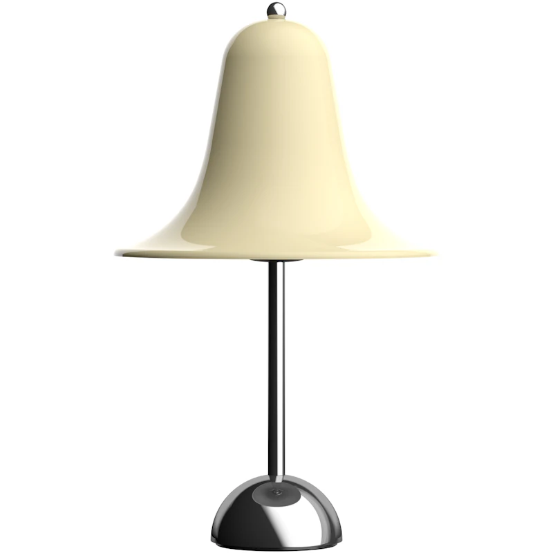 Pantop Pöytävalaisin Ø23, Kromi / Cream White