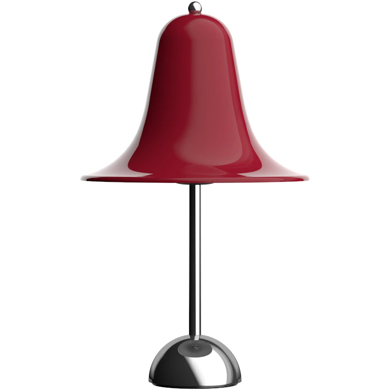 Pantop Pöytävalaisin Ø23, Kromi / Cherry Red