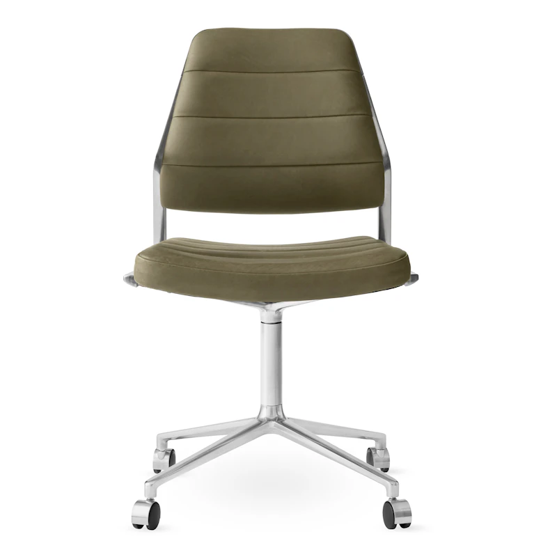 454 Swivel Chair With wheels, Bosco Leather