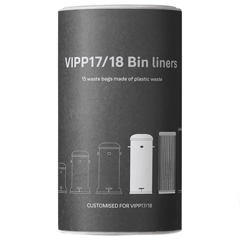 Vipp 17/18 Roskapussi Poljinroskakorille 8 kpl:n pakkaus, 30 L