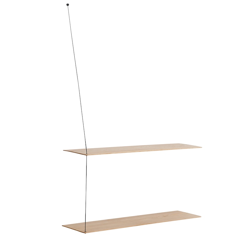 STEDGE Hylly 80cm, Valkovärjätty Tammi