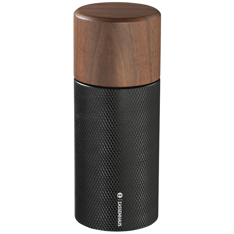 Pippurimylly 13 cm, Saksanpähkinä / Alumiini